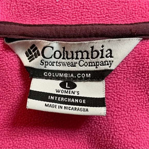 Hot Pink Columbia Zip Up Hoodie - Picture 4 of 4